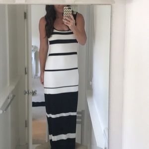 Maxi dress black and white